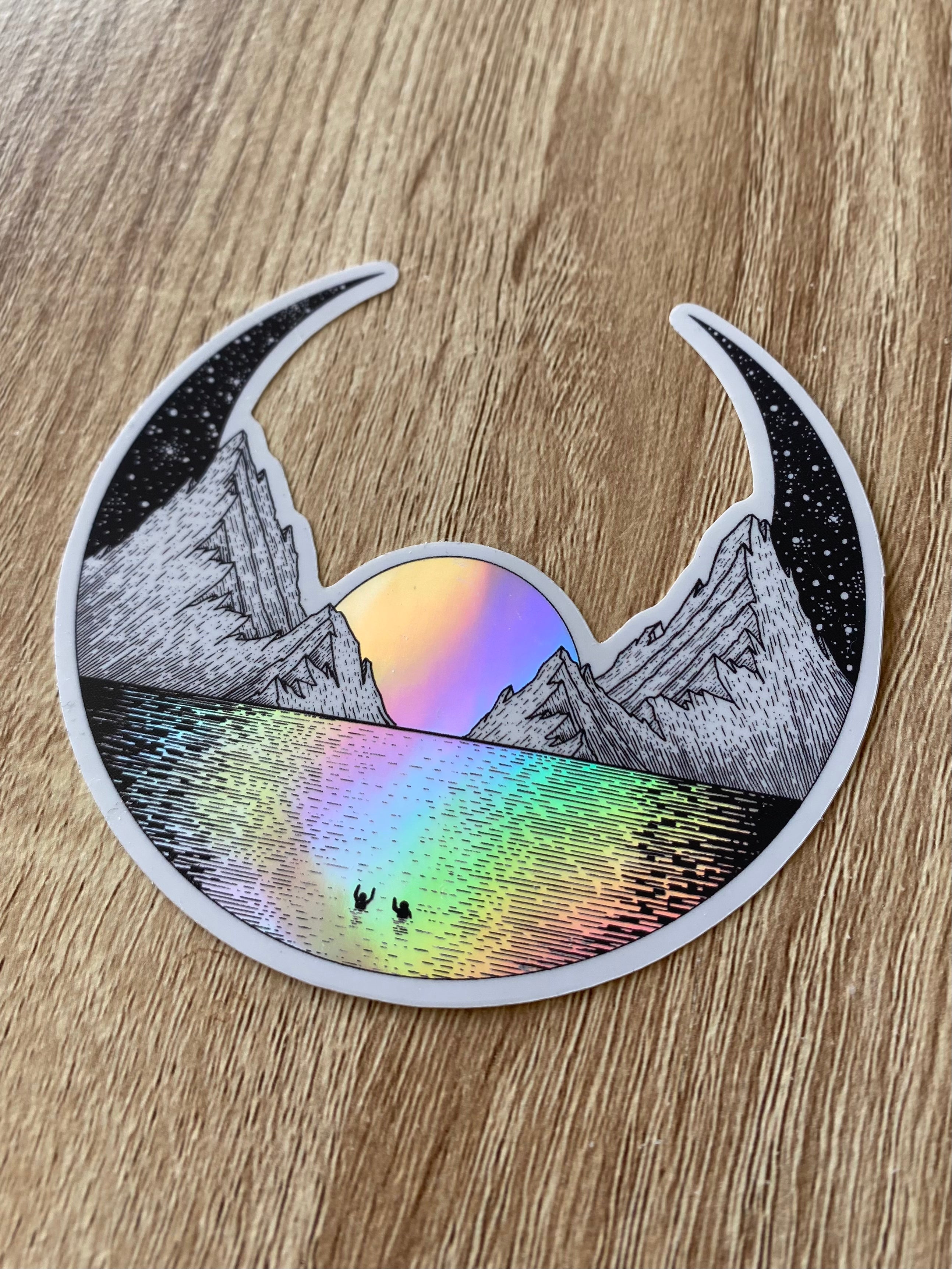 Holographic Sticker "Sea of Light" 9x9 cm