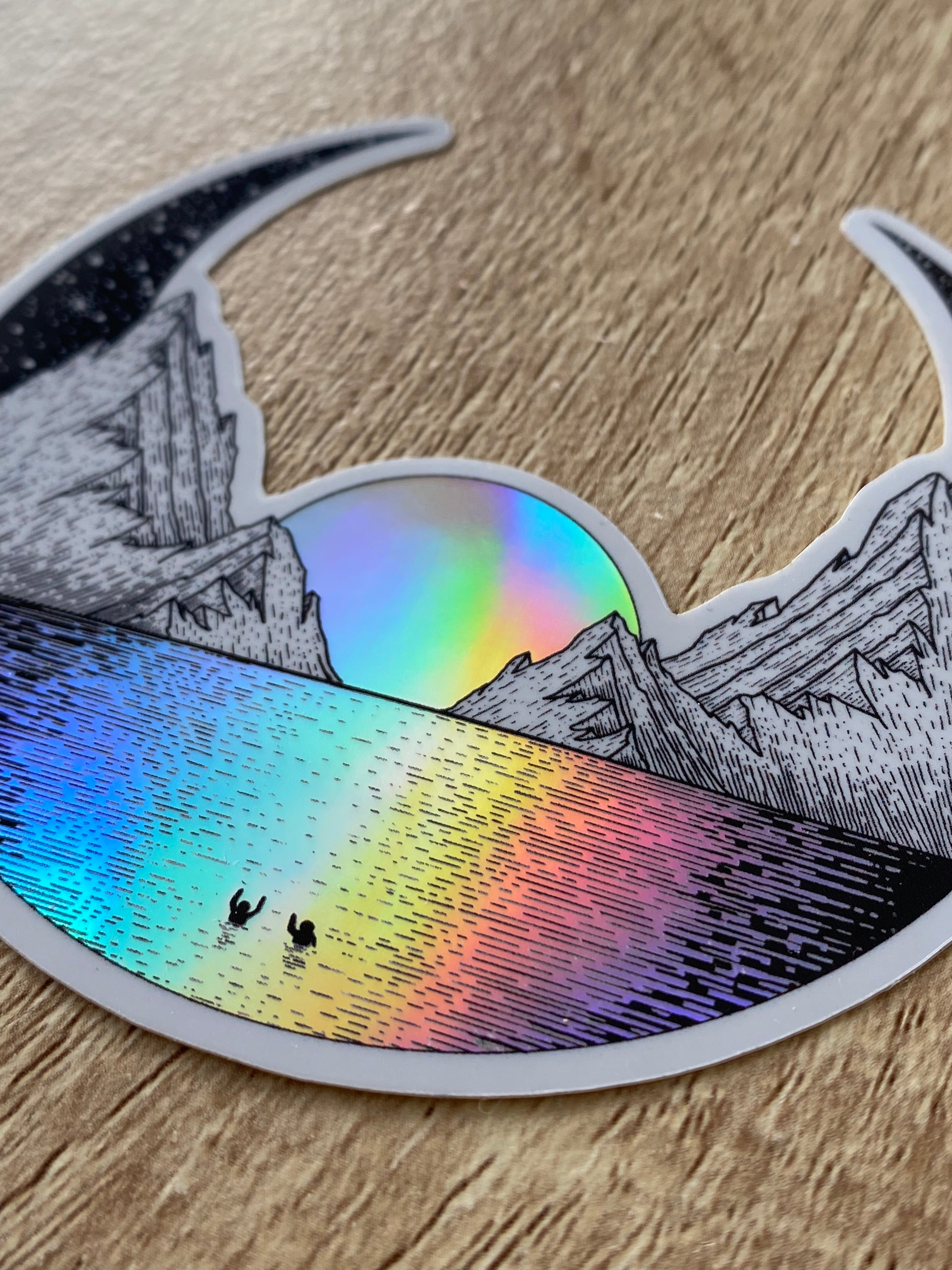 Holographic Sticker "Sea of Light" 9x9 cm