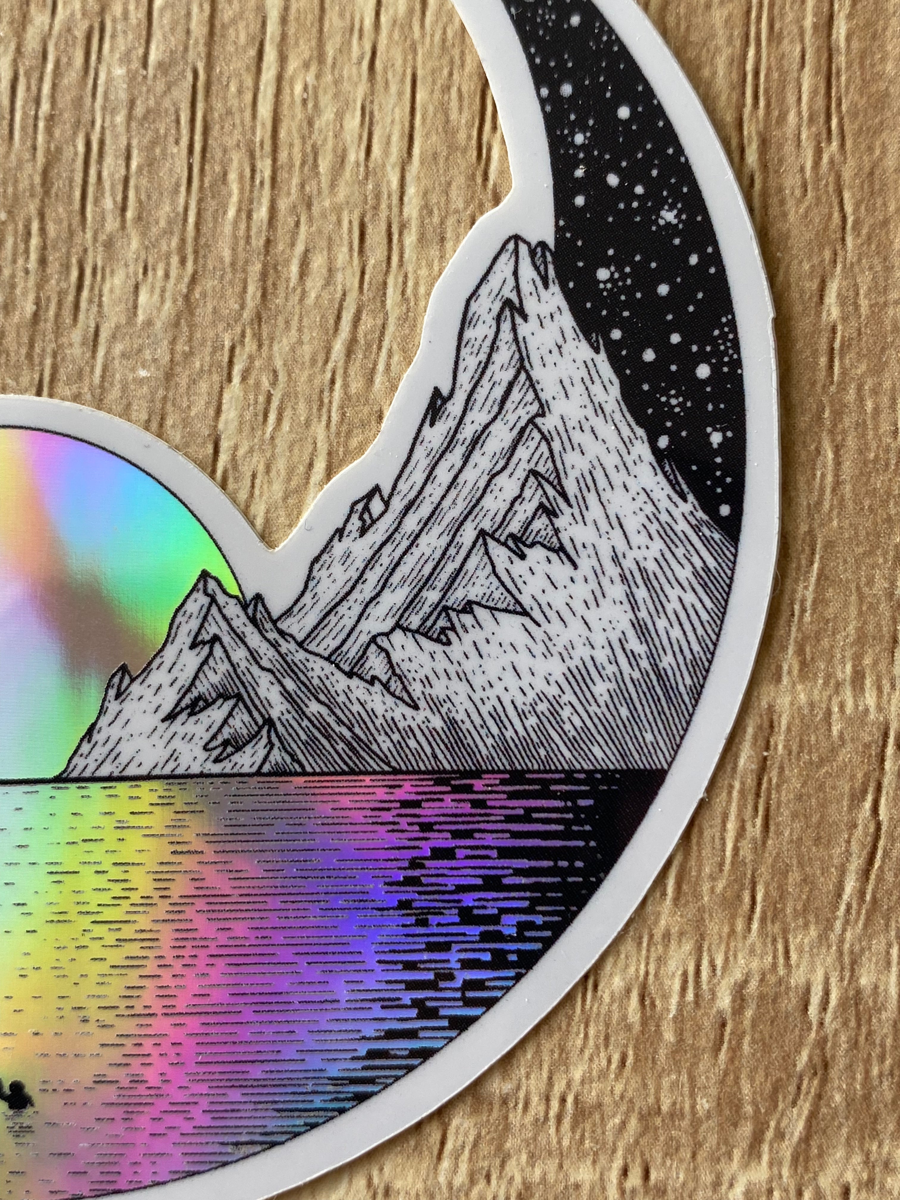 Holographic Sticker "Sea of Light" 9x9 cm