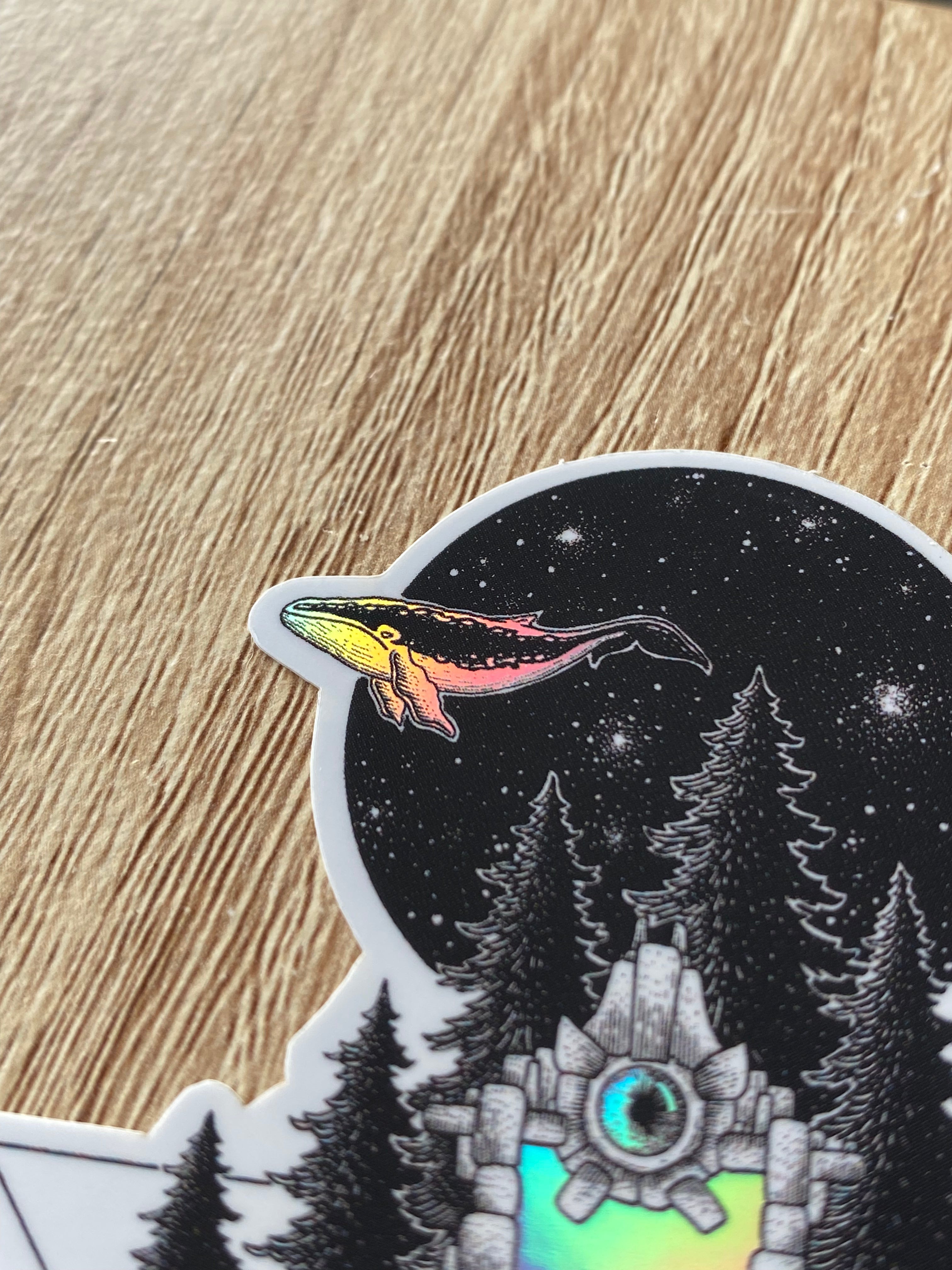 Holographic sticker "Portal of Dreams" 6.4x8 cm