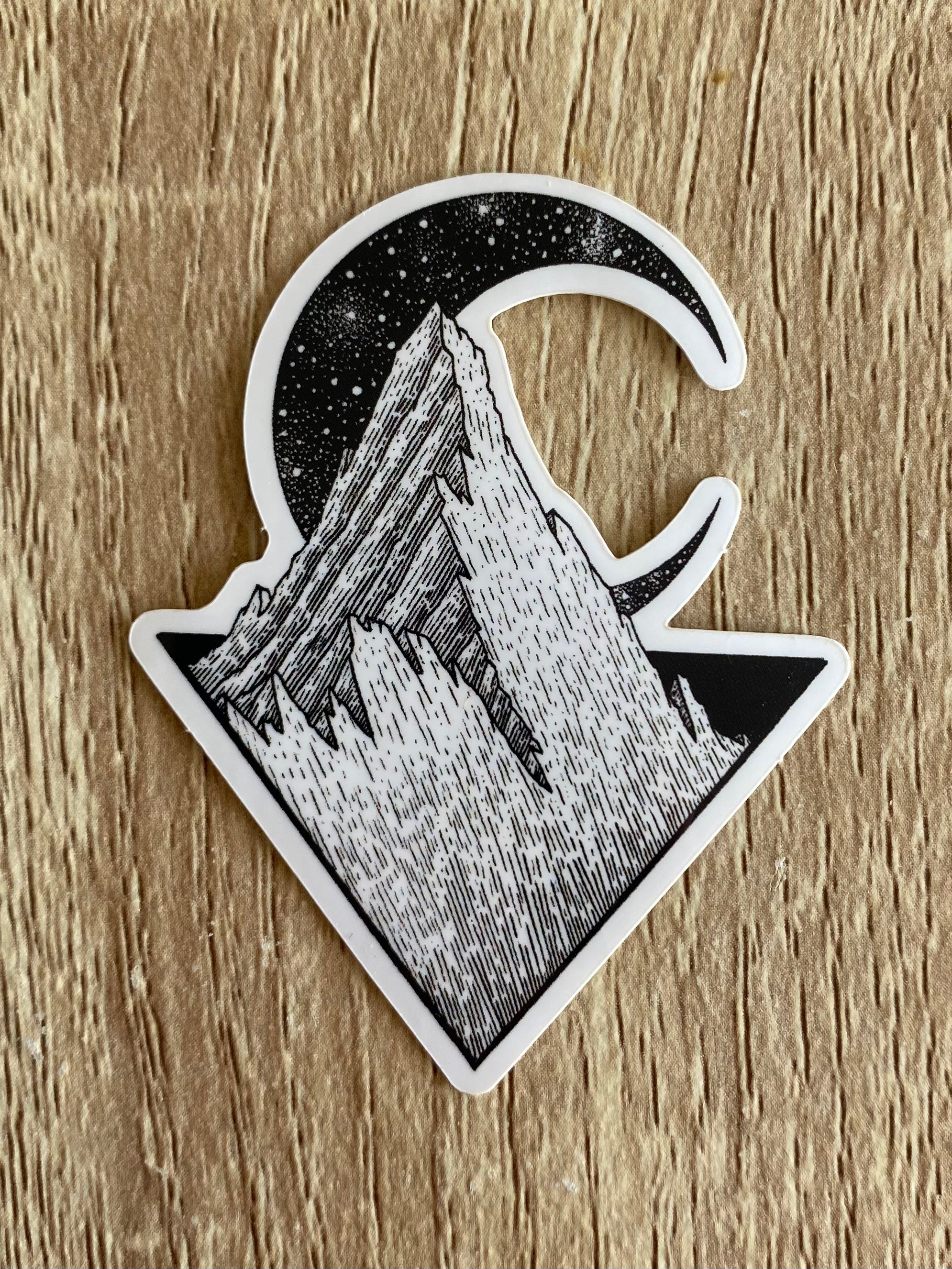 Vinyl sticker "The Great Mountain" 5x6,5 cm