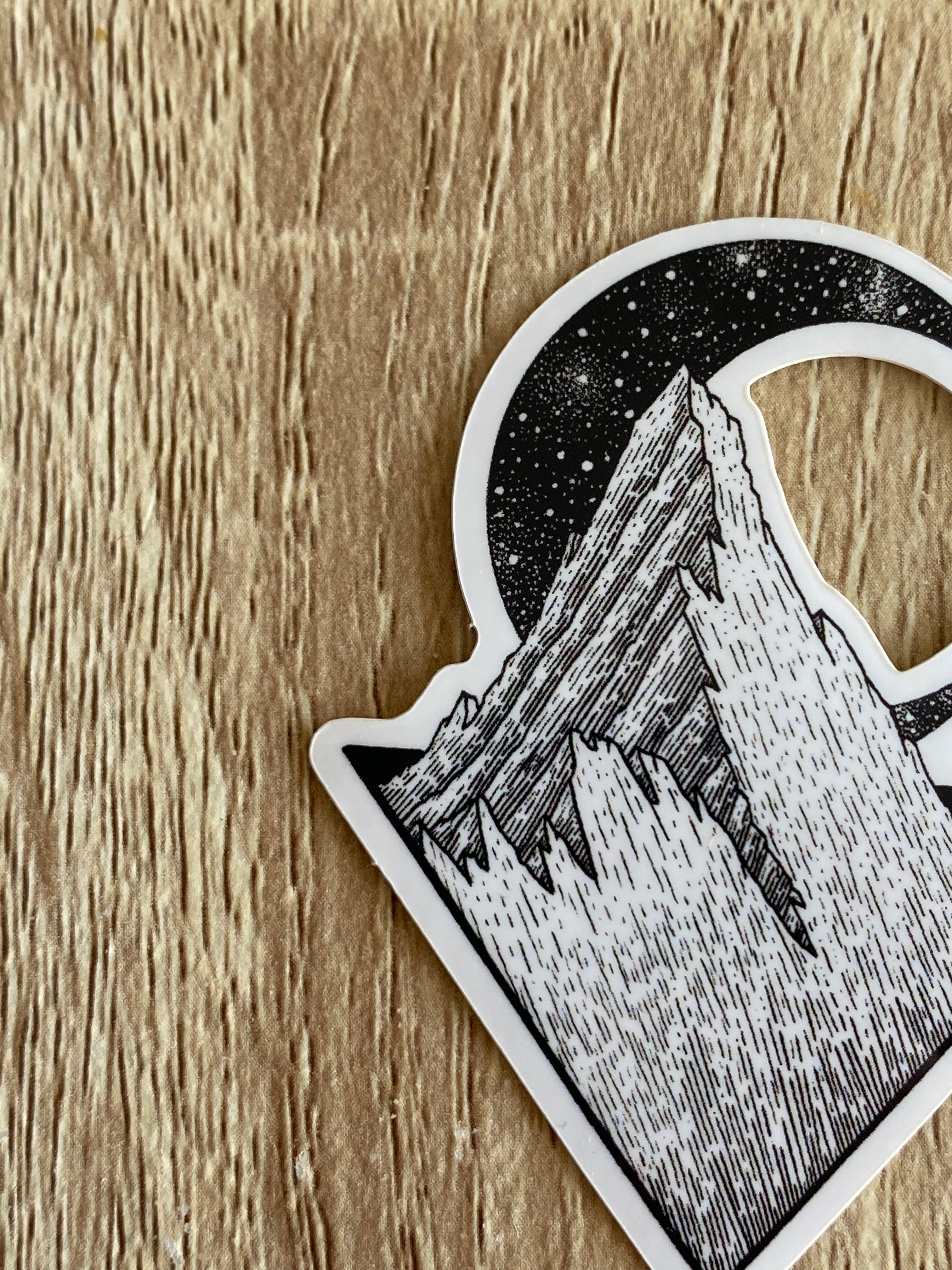 Vinyl sticker "The Great Mountain" 5x6,5 cm