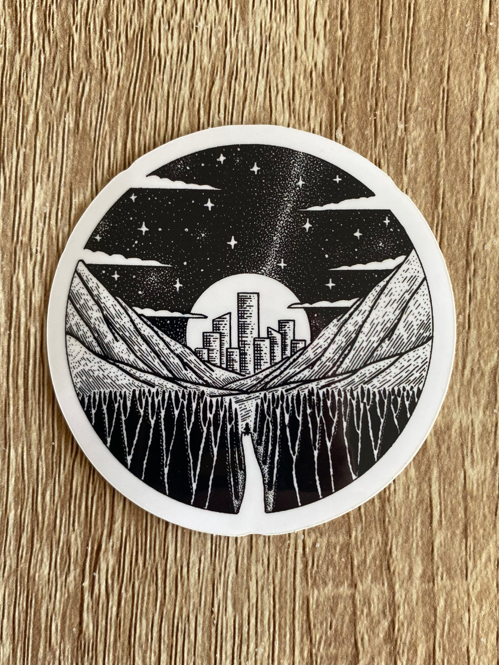Vinyl sticker "The Distant Lights" 6x6 cm