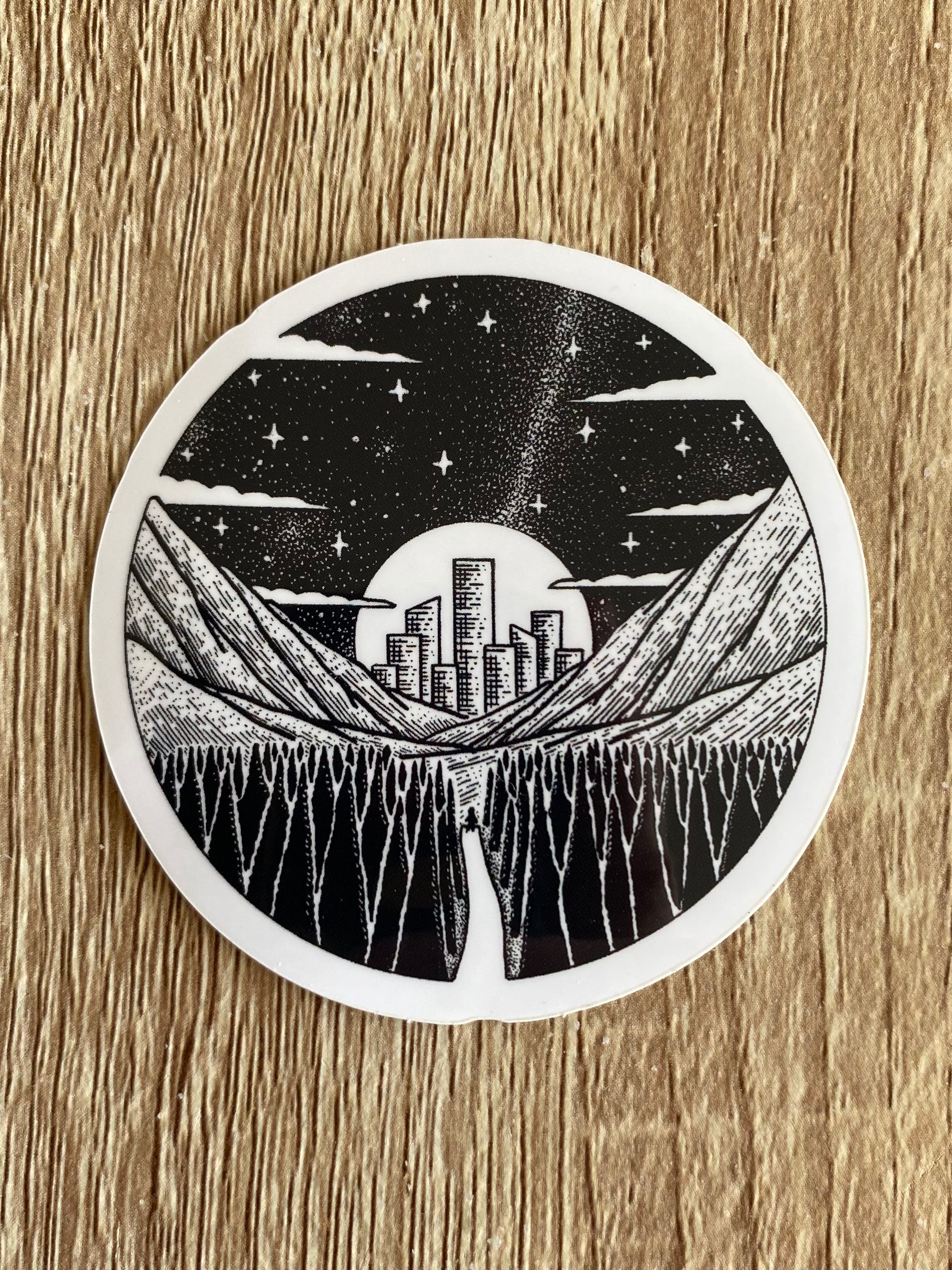 Vinyl sticker "The Distant Lights" 6x6 cm