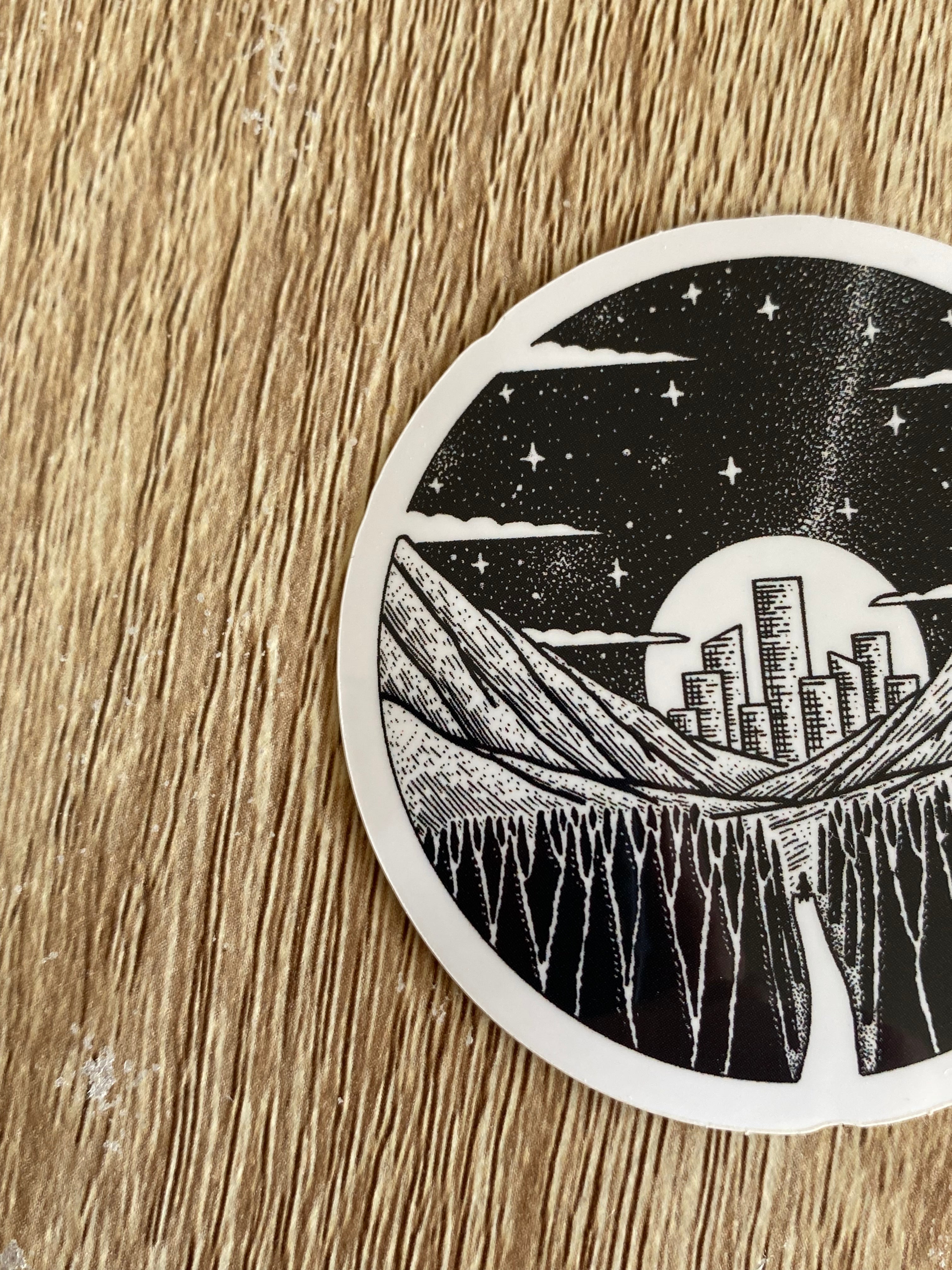 Vinyl sticker "The Distant Lights" 6x6 cm