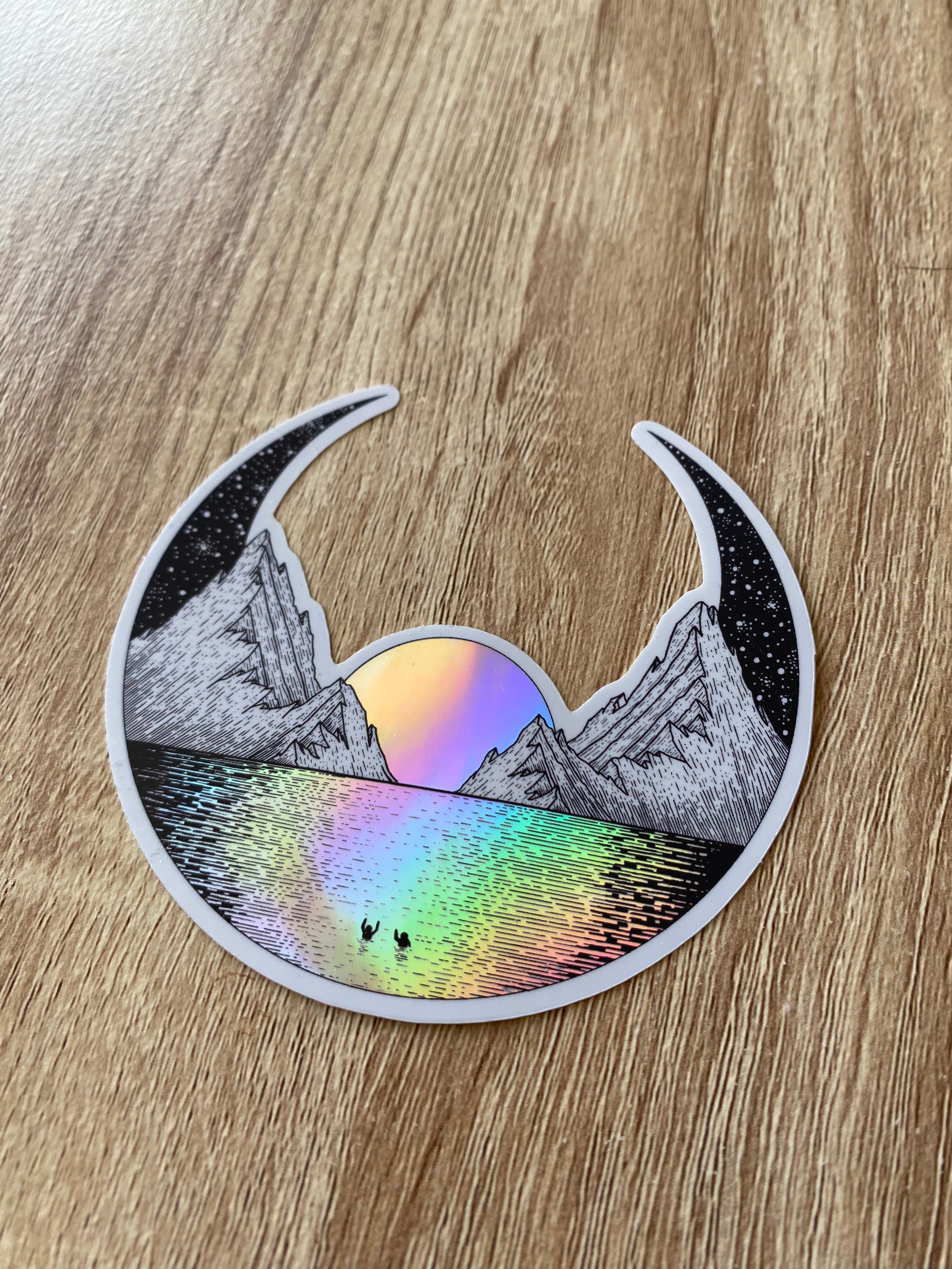 Holographic Sticker "Sea of Light" 9x9 cm